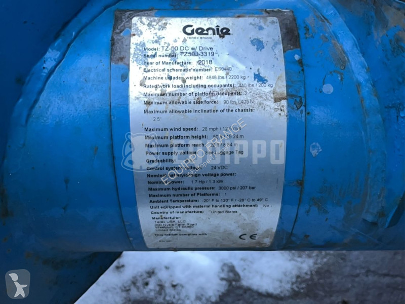 Nacelle Genie TZ-50 DC w/Drive (17m)