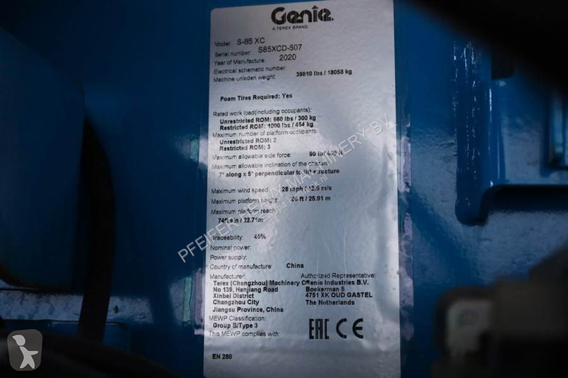 Hoogwerker Genie XC Valid inspection,...