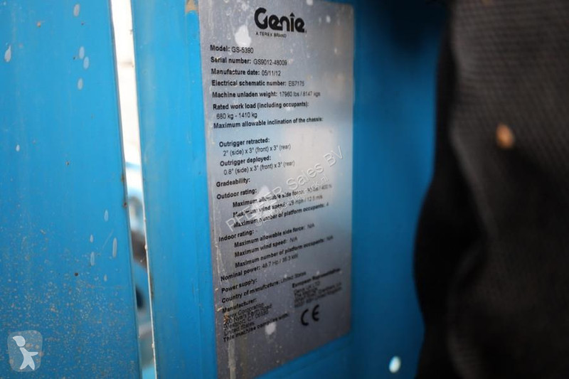 Vysokozdvižná plošina Genie GS5390 Diesel, 4x4...
