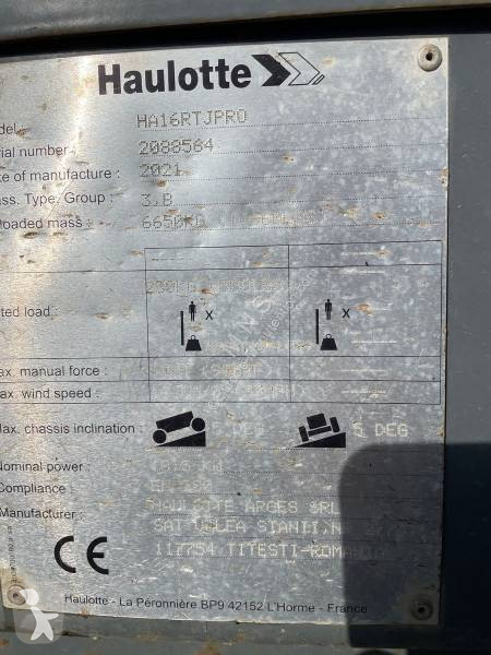 Nacelle Haulotte HA 16 RTJ PRO