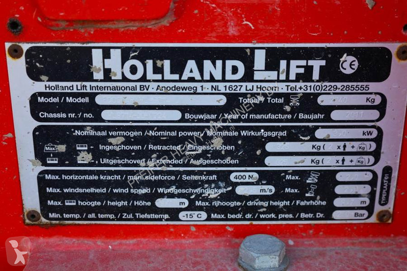 Nacelle Hollandlift Ecostar HL-9714 Electric,...