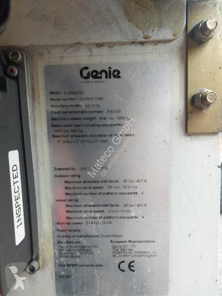 Nacela Genie GS-2669 OR