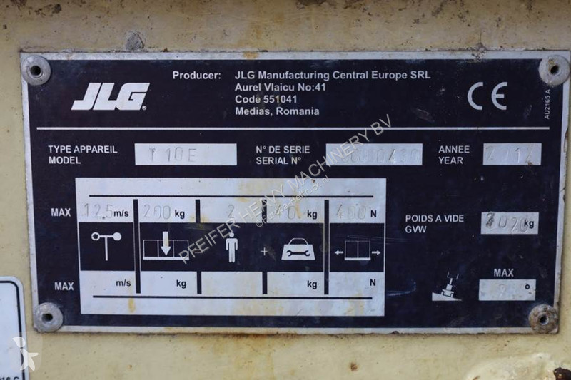 Hoogwerker JLG 10E Electric, 10.1 m Working...