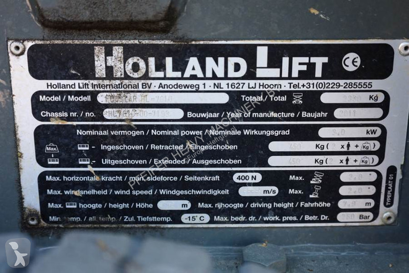 Piattaforma aerea Hollandlift Ecostar HL-7810...