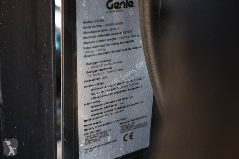 Gondola Genie GS5390 Diesel, 4x4 Drive, 18.15m...