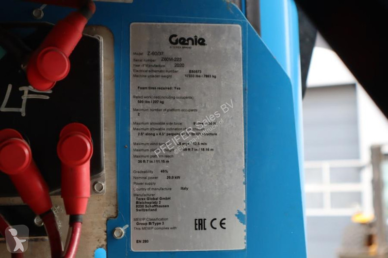 Vysokozdvižná plošina Genie Z60/37FE Hybrid 4x4...