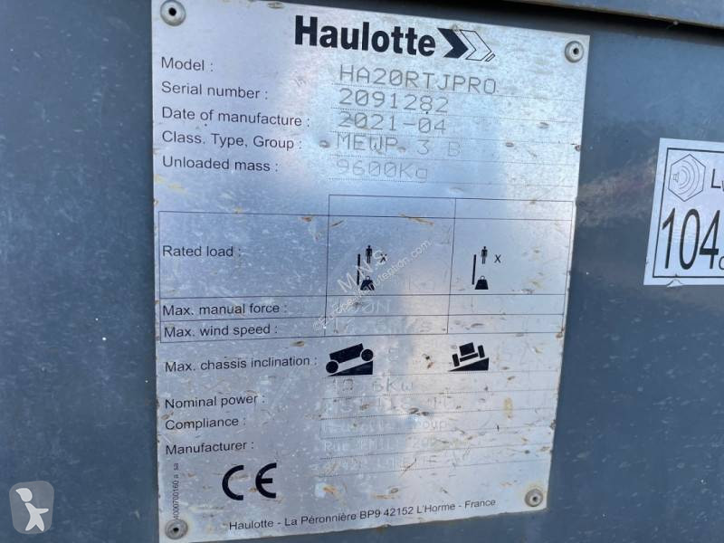 Nacelle Haulotte HA 20 RTJ PRO