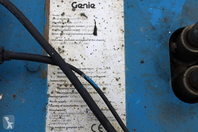Nacelle Genie Electric, Working Height 7.8 m,...