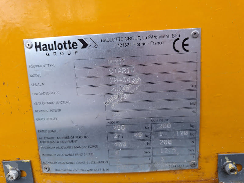 Nacelle Haulotte STAR 10