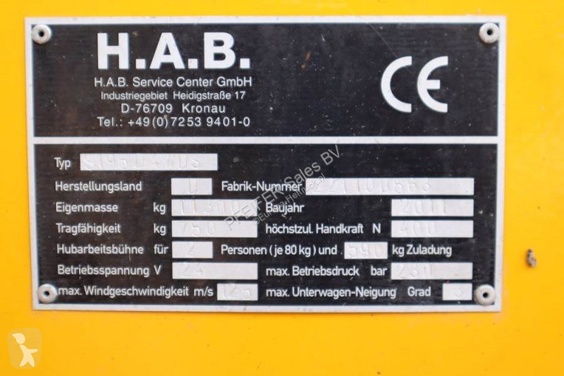 Hoogwerker HAB S195-24 D4WDS Diesel, 4x4 Drive,...