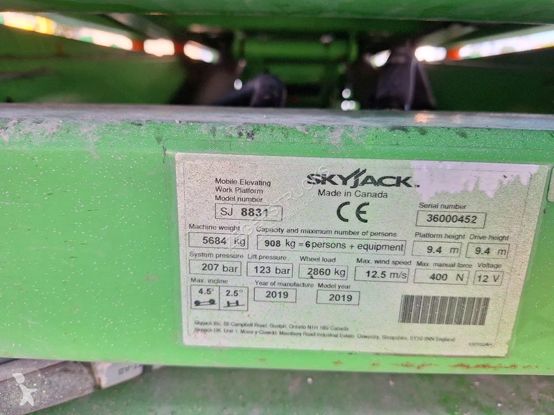 Hoogwerker Skyjack SD 8831