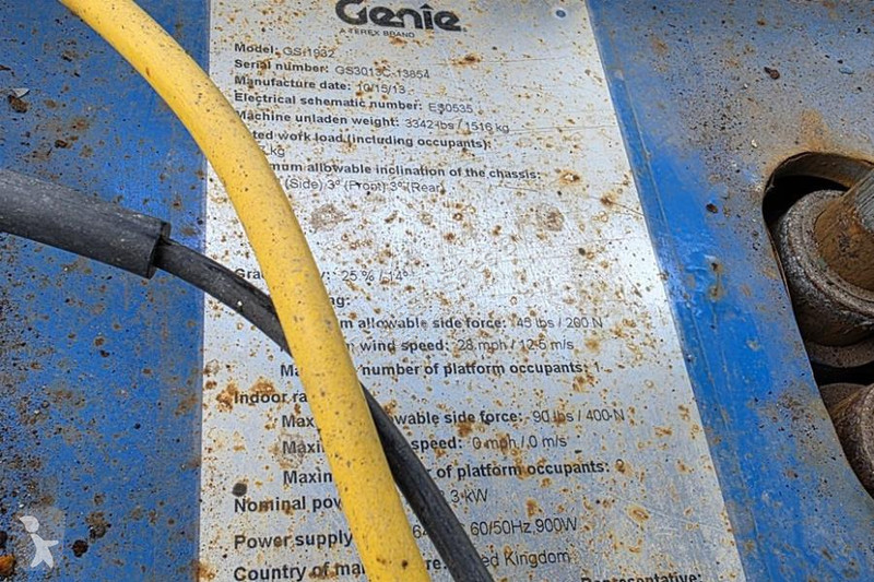 منصة تلسكوبية Genie Electric, Working Height...