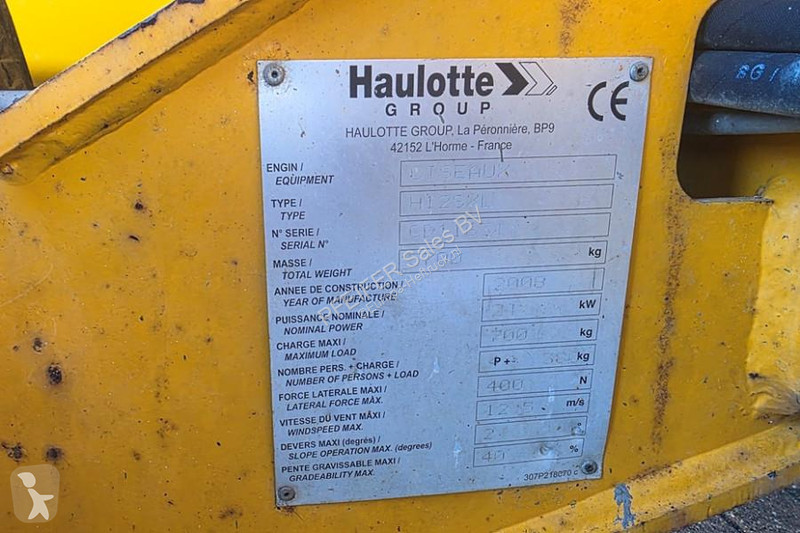 Vysokozdvižná plošina Haulotte H12SXL As-Is,...