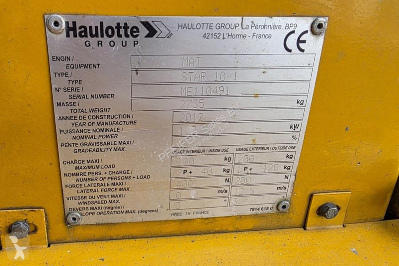 Plataforma elevadora Haulotte STAR 10 Electric,...