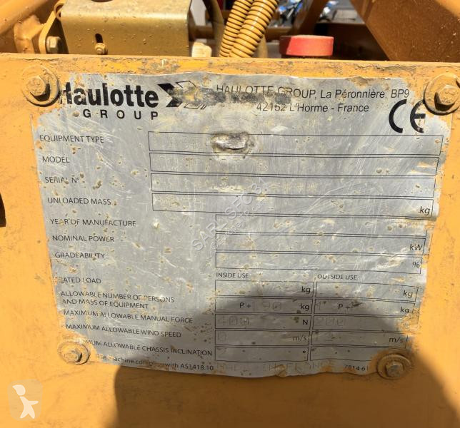 منصة تلسكوبية Haulotte Batteries et peinture neuve