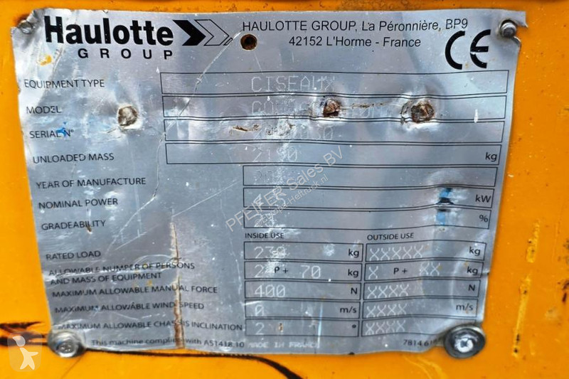 Vysokozdvižná plošina Haulotte Compact 10N...