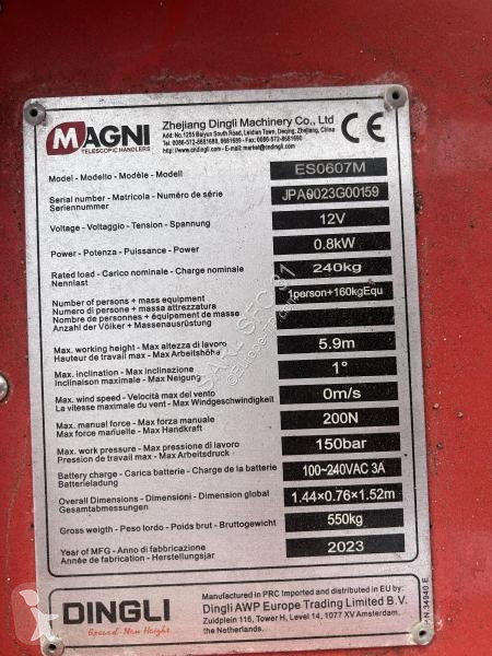 Plataforma elevadora Magni  0607M Neuve