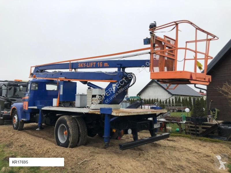 Plataforma elevadora Scania 85 dźwig zabytkowy...