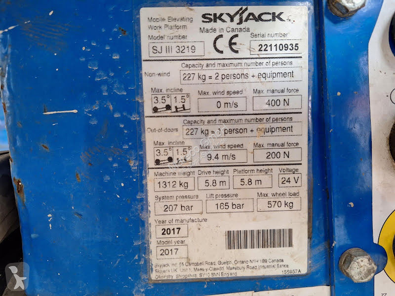 Автовышка Skyjack SJIII 3219