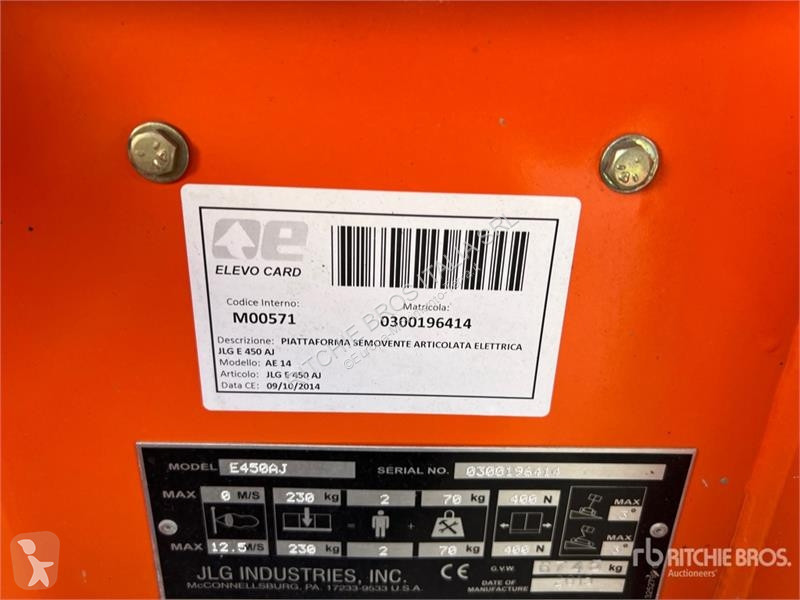 Plataforma elevadora JLG 450AJ  Electric...
