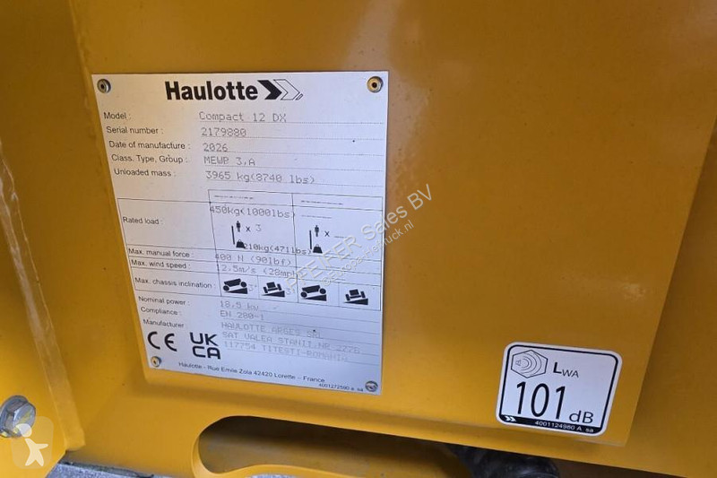 Nacelle Haulotte COMPACT 12DX Valid Inspection,...