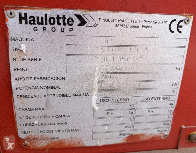 Plataforma elevadora Haulotte
