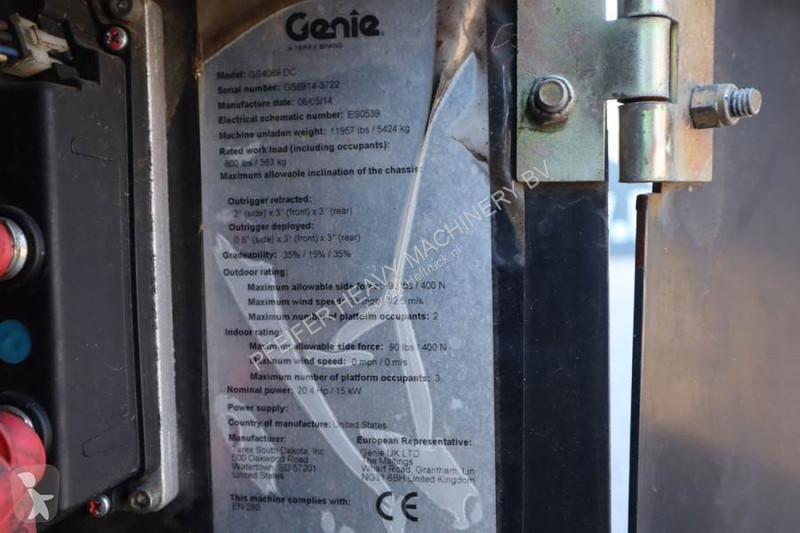 Hoogwerker Genie Electric, 14m Working Height,...