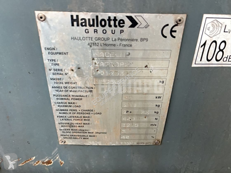 Nacelle Haulotte HA260 (26m)