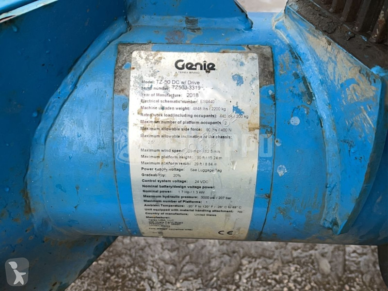 Nacelle Genie TZ-50 DC w/Drive (17m)