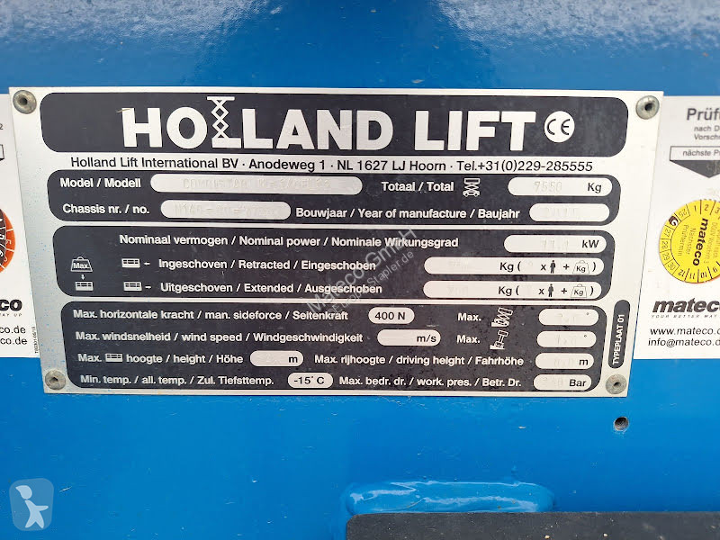 منصة تلسكوبية Hollandlift N-140EL12