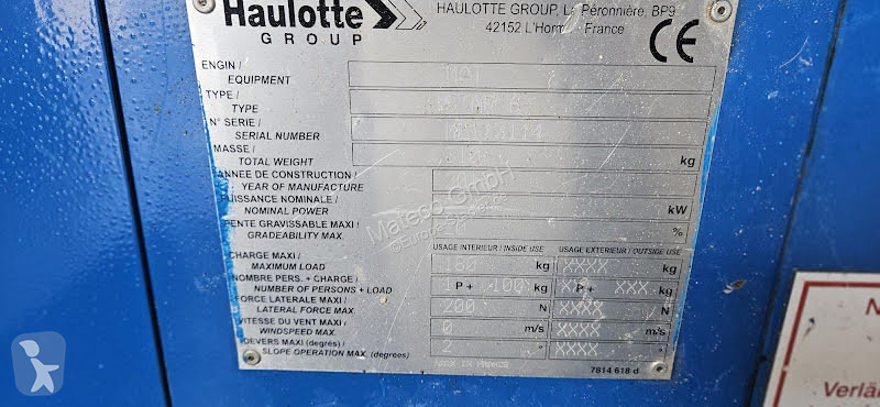 منصة تلسكوبية Haulotte STAR 6
