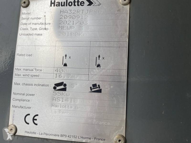 منصة تلسكوبية Haulotte HA 32 RTJ PRO