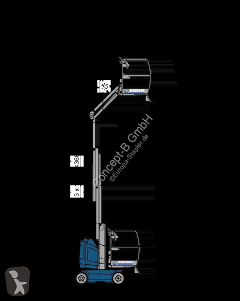 منصة تلسكوبية JLG T8E-L Toucan