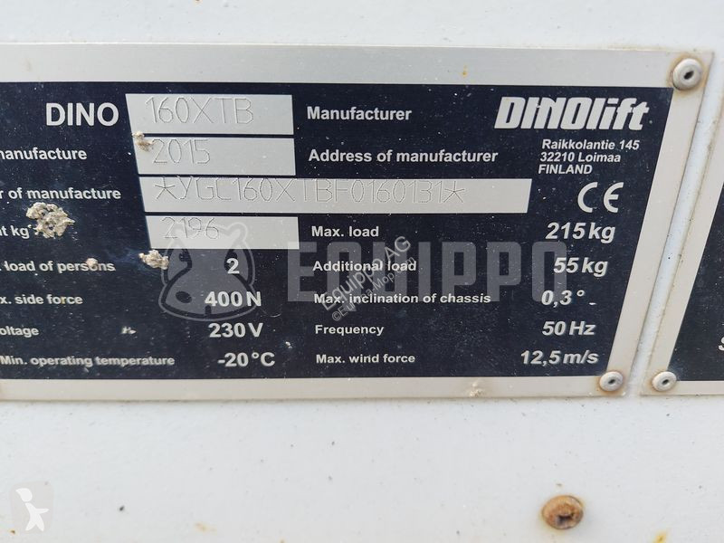 Vysokozdvižná plošina Dino Lift 160XTB