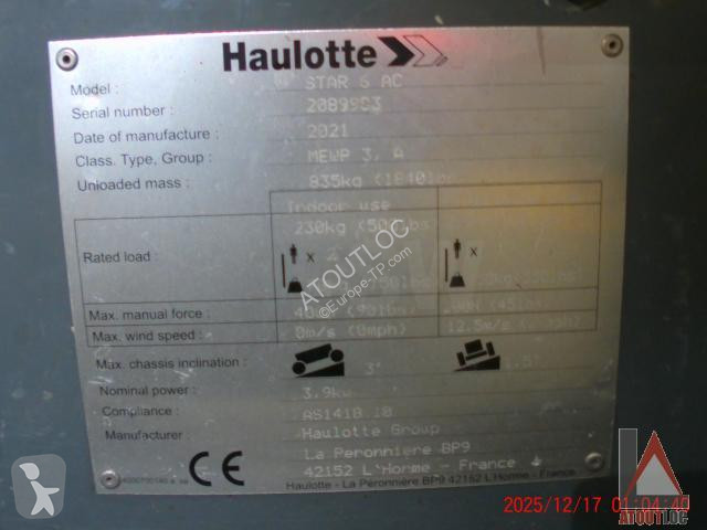 Nacelle Haulotte