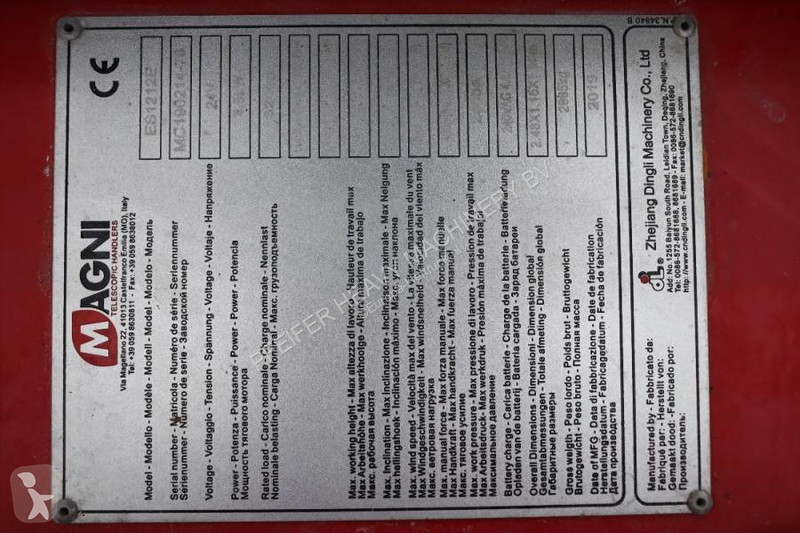 Piattaforma aerea Magni ES1212E Valid...