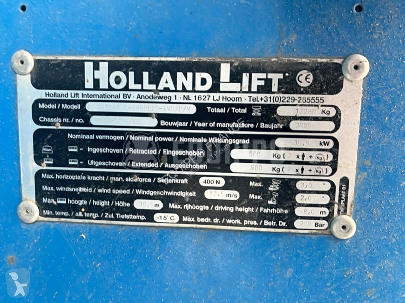 Nacelle Hollandlift B195-DL25 (21m)