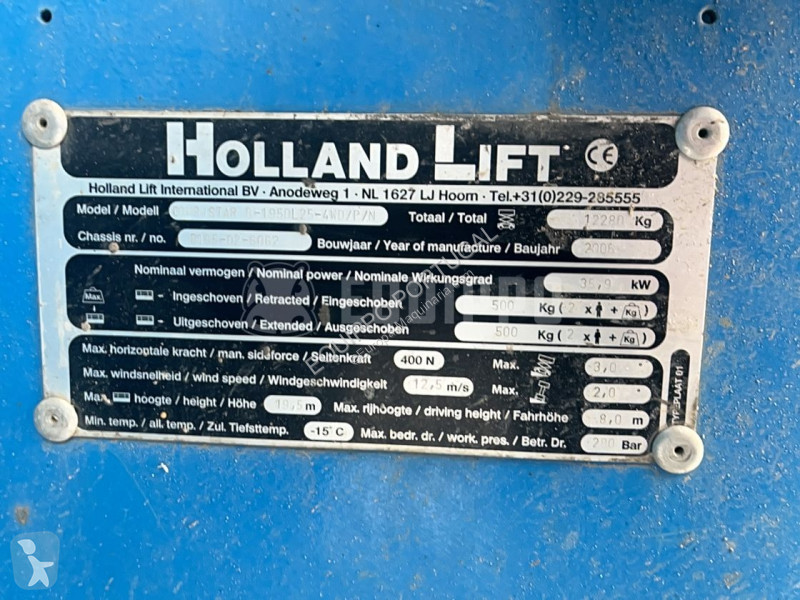Plataforma Hollandlift B195-DL25 (21m)