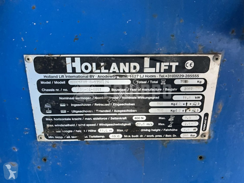 Plataforma elevadora Hollandlift Q 135 El 24 (15m)