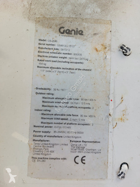 منصة تلسكوبية Genie GS-2646