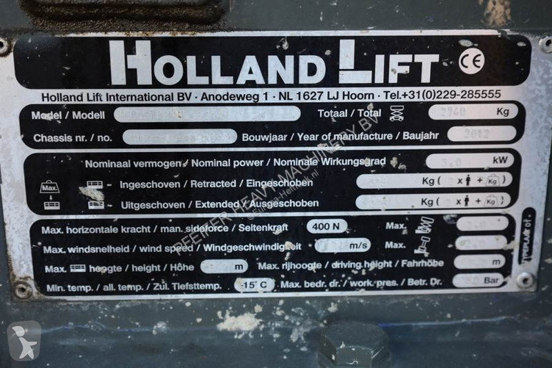 منصة تلسكوبية Hollandlift Ecostar HL-9714...