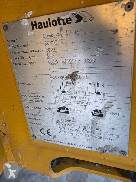 Plataforma elevadora Haulotte Compact 12 dx año...