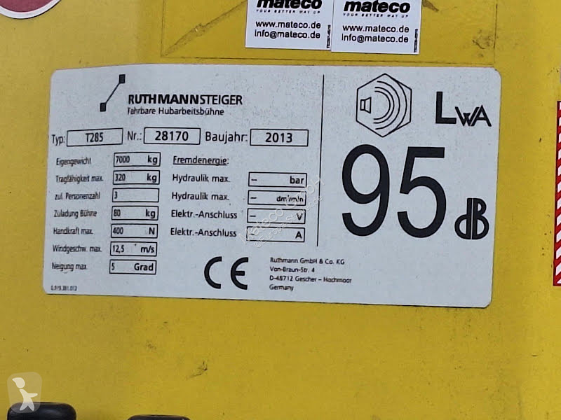 Nacelle Ruthmann T 285 / MAN TGL 7.150 4X2 BB