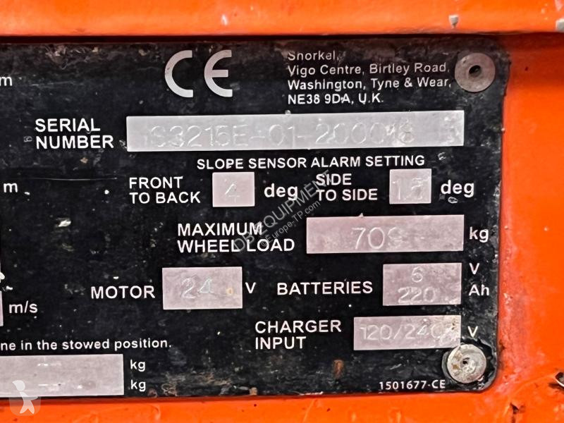 منصة تلسكوبية Snorkel  S3215E NACELLE CISEAUX...