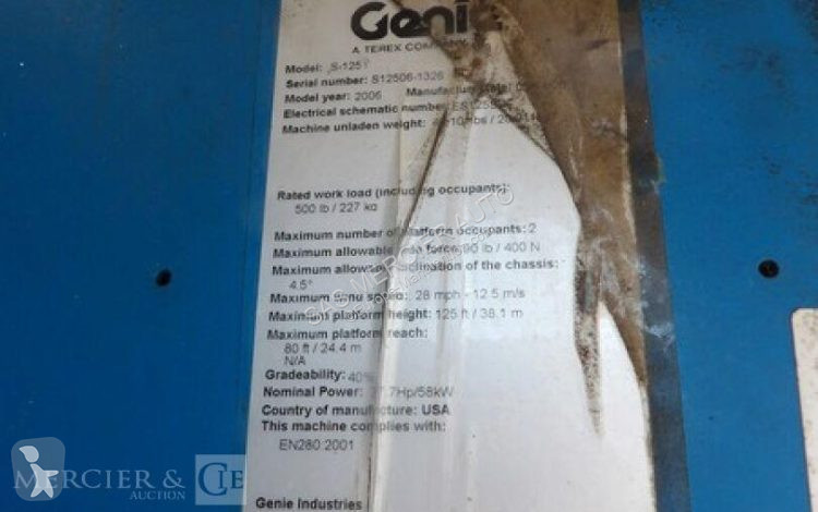 Nacelle Genie nacelle telescopique automotrice...