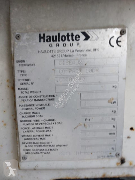 Hoogwerker Haulotte COMPACT 10 DX