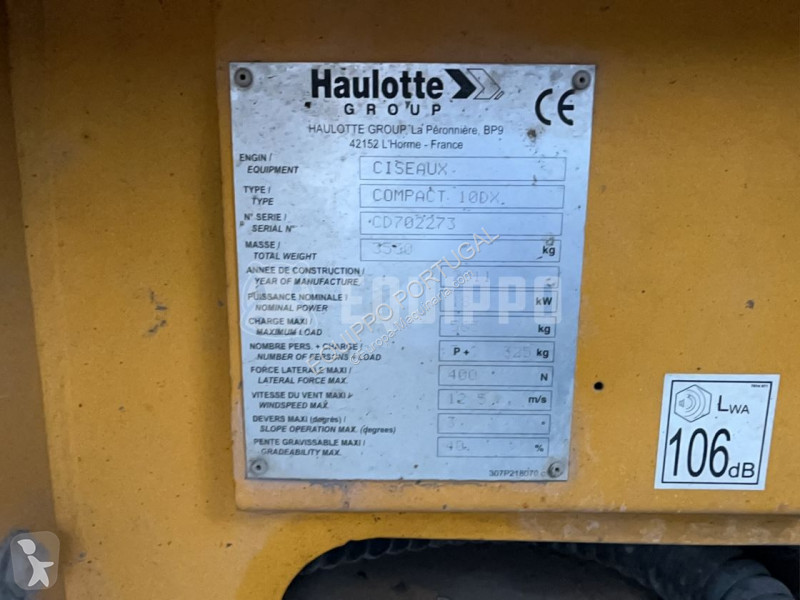 Vysokozdvižná plošina Haulotte Compact 10 (10m)