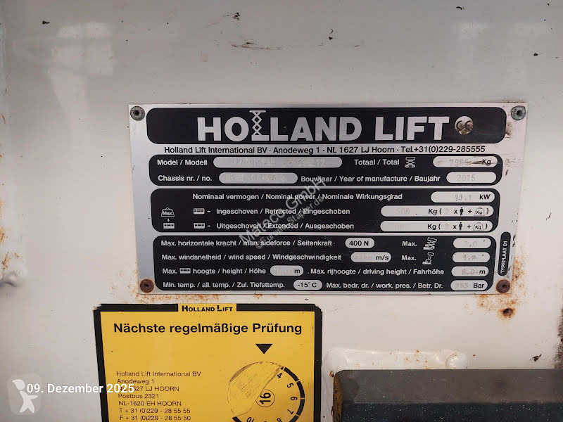 Vysokozdvižná plošina Hollandlift N-165EL12