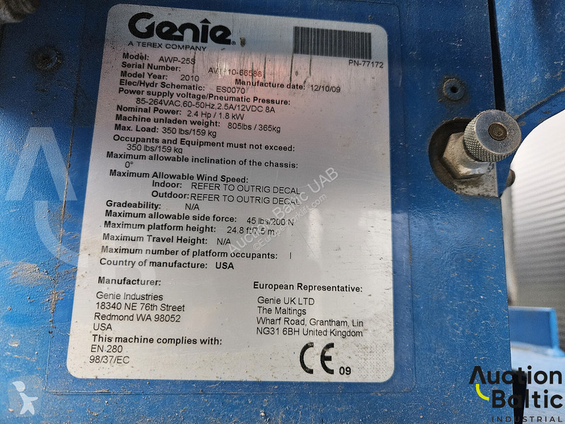 Nacelle Genie AWP 25 S