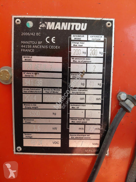 Vysokozdvižná plošina Manitou 120AETJ C 3D